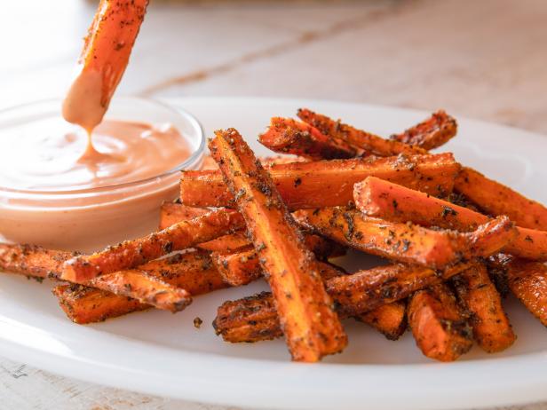 Carrot Fries with Ketchupy Ranch Recipe | Ree Drummond | Food Network