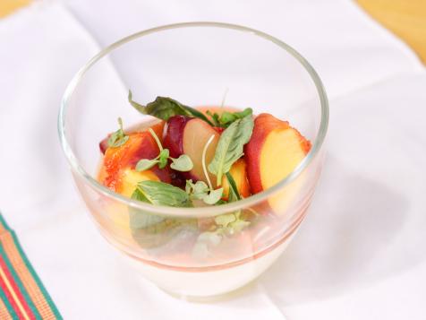 Greek Yogurt Mousse with Stone Fruit
