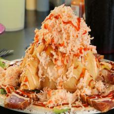 The Volcano as Served at Seither's Seafood in New Orleans, Louisiana, as seen on Diners, Drive-Ins and Dives, Season 29.