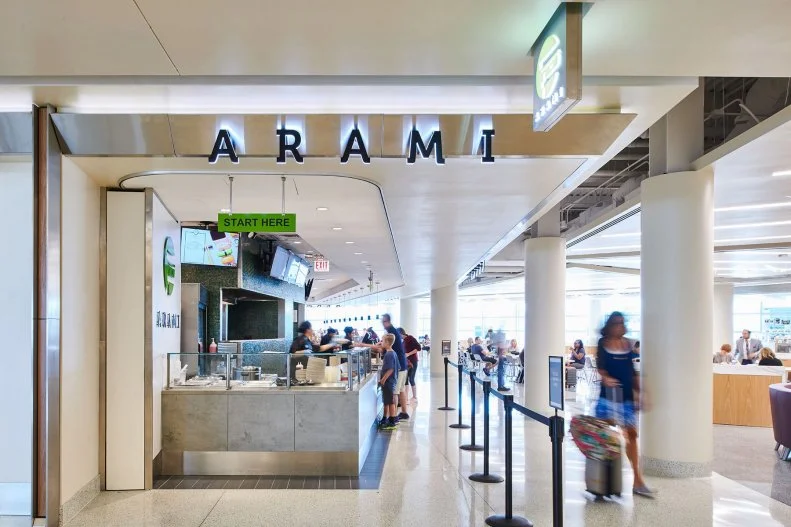 Chicago's smaller airport overhauled its offerings to better represent the culinary diversity of the city. One of the resulting additions was an outpost of a popular sushi joint located in the West Town neighborhood. Here you'll find freshly rolled sushi – the signature maki and sashimi that the restaurant has become known for. It can all be washed down with a variety of sake, beer or wine.