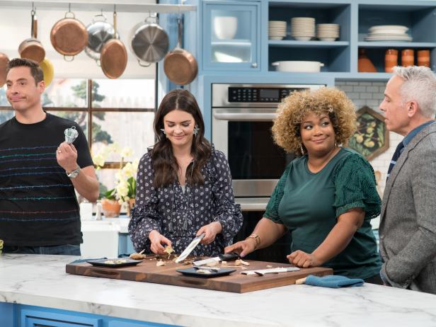 The Kitchen hosts play a round of Tool Takedown, as seen on Food Network's The Kitchen