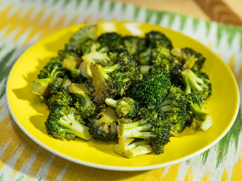 Sunny Anderson makes Broccoli with Oyster Sauce, as seen on Food Network's The Kitchen  , Season 20.