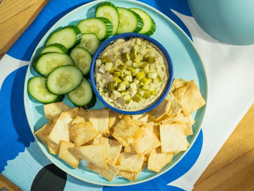 Katie Lee makes Pickle Juice Hummus, as seen on Food Network's The Kitchen, Season 20.