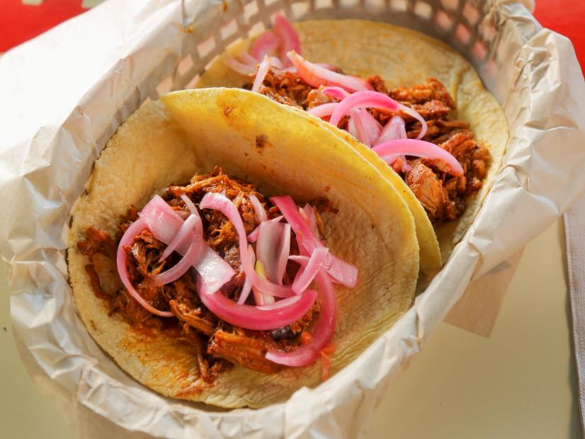 The Taco Yucateco as Served at OneTaco in Austin, Texas, as seen on Diners, Drive-Ins and Dives, Season 29.