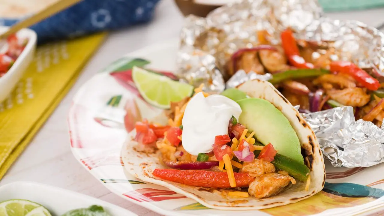 Chicken Fajitas Foil Packs