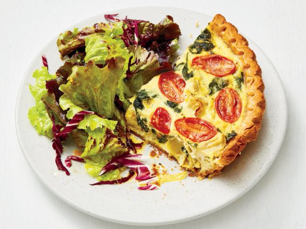 Spinach and Artichoke Quiche Recipe | Food Network Kitchen | Food Network