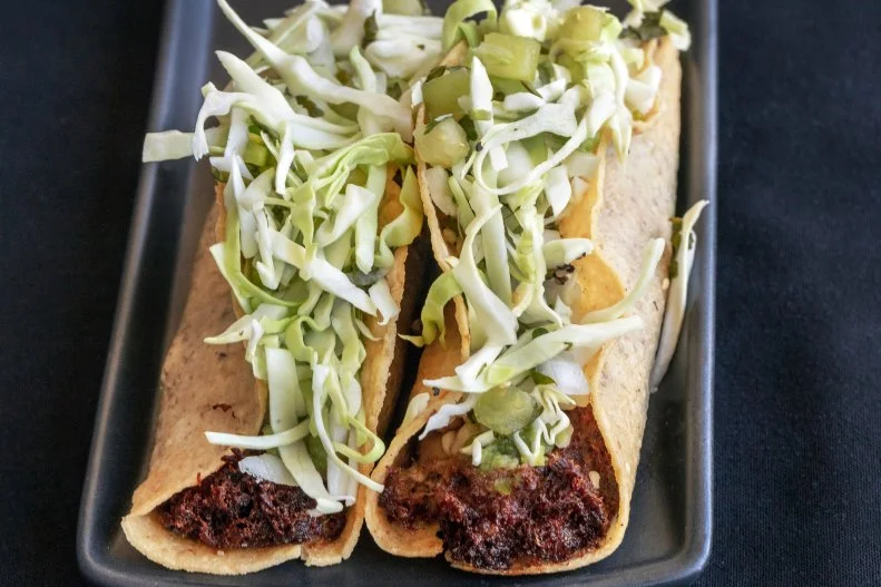 The crunchy taco is often forgotten in favor of the soft taco, but for those who prefer the snap of a shell, head to Crujiente which fittingly translates to “crunchy.” The shredded pork taco ($5.50) includes pepper jack cheese, cabbage, green chili and salsa.