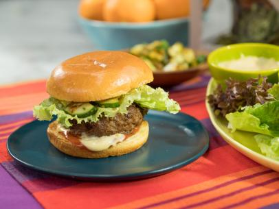 Judy Joo makes Korean-Style Burgers, as seen on Food Network's The Kitchen