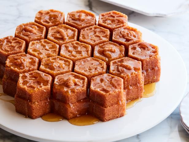 Food Network Kitchen’s Almond Honeycomb Cake.