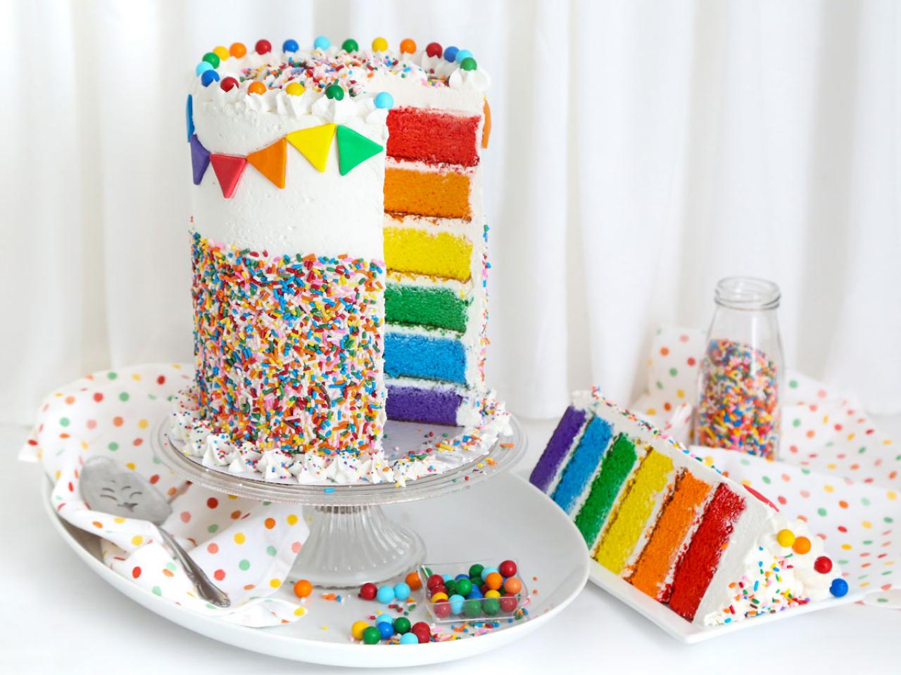 Rainbow Sprinkle Cake | Recipe | Rainbow sprinkle cakes, Sprinkles birthday  cake, Cake