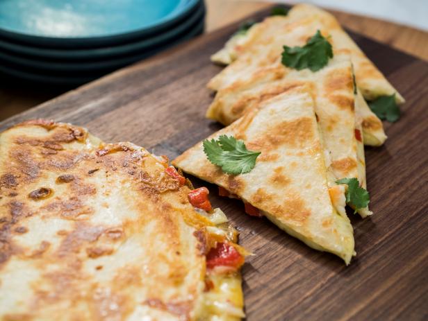 Katie Lee makes a Shrimp Quesadilla, as seen on Food Network's The Kitchen