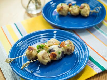 Jeff Mauro makes Cheesy Loaded Potato Bites, as seen on Food Network's The Kitchen
