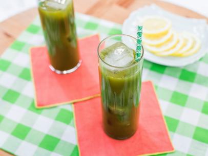 Geoffrey Zakarian shares Matcha Lemonade in a game of Try or Deny, as seen on Food Network's The Kitchen