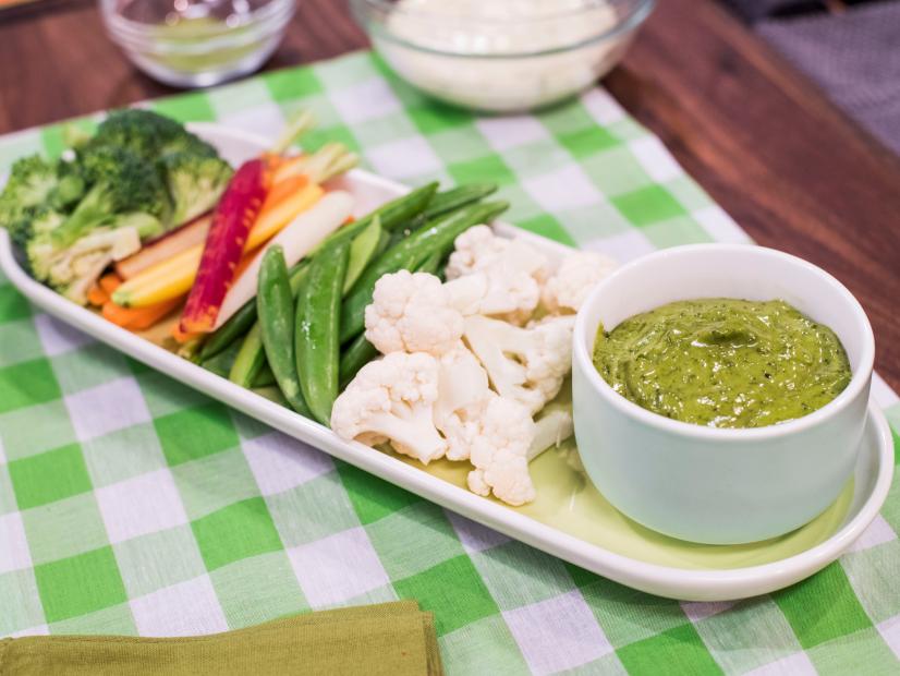 Sunny Anderson shares Matcha Ranch Dip in a game of Try or Deny, as seen on Food Network's The Kitchen