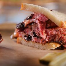 The Pastrami Sandwich as Served at Pieous in Austin, Texas, as seen on Diners, Drive-Ins and Dives, Season 29.