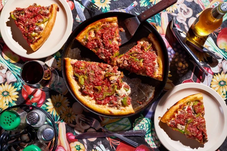 Louisa's is one of the few suburban options worth a drive from the city for deep dish. What make this pie tops is the universal layer of sweet and tangy sauce, the thicker, bread-style edge and the contrast of the crispy edge and the softer bottom.