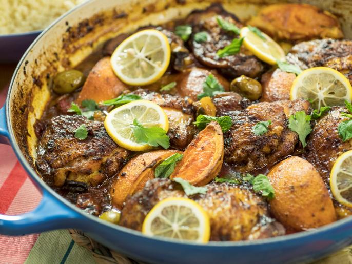 Citrus Chicken Tagine Recipe Geoffrey Zakarian Food Network