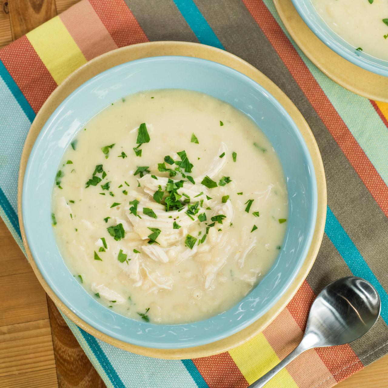 Greek Lemon Chicken Rice Soup (Avgolemono) - Tastefulventure
