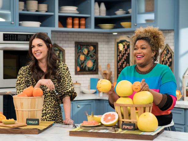 The hosts share fresh new citrus fruits on the market, as seen on Food Network's The Kitchen