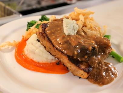 The Meatloaf as Served at Fable Diner in Vancouver, British Columbia, Canada, as seen on Diners, Drive-Ins and Dives, Season 29.