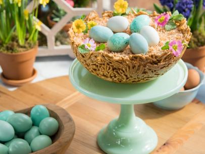 The Kitchen hosts Pass the Easter Egg Nest Cake, as seen on Food Network's The Kitchen