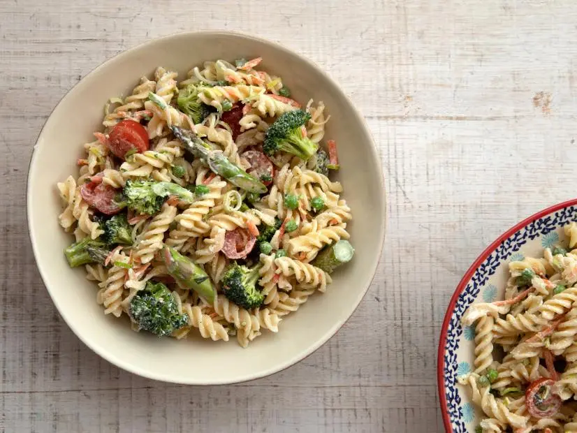 Close-up of Primavera Pasta Salad