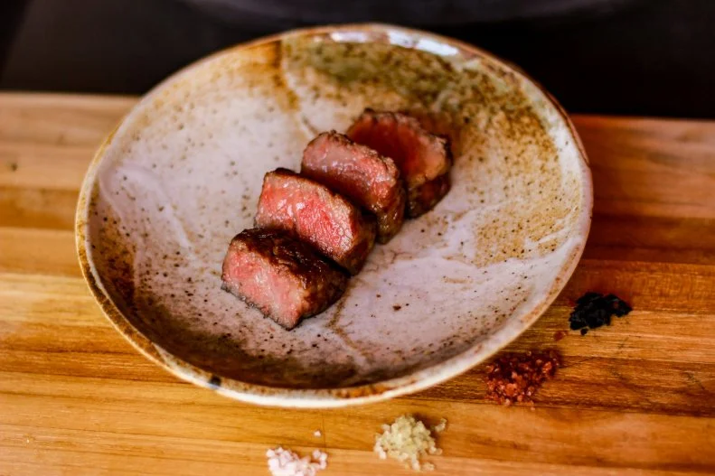 Wagyu is a huge trend in the beef industry, and Alexander's Steakhouse is one of the best places to try the luxurious Japanese meat. They offer wagyu raised in 10 different Japanese prefectures, each with a unique flavor profile, but the chef's current favorite is the Sanuki. The cows are raised on the island of Shodoshima in the Kagawa prefecture and finished with a diet of olives, which give the meat a high acid content that transforms the fat into something closer to olive oil. Alexander's is one of the few steakhouses in the world to serve it, but with that rarity comes a luxe price tag: $225 for just 3 ounces.