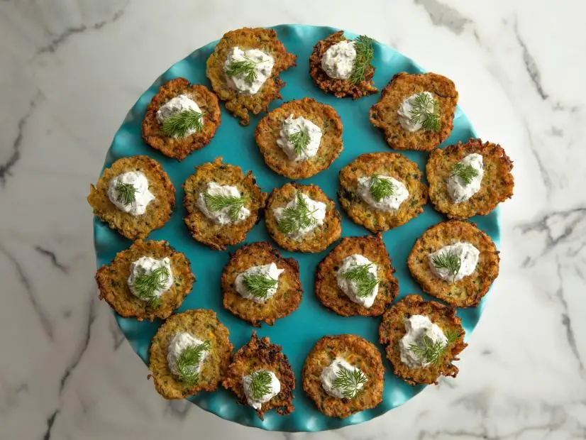 Close-up of Zucchini Quinoa Cakes