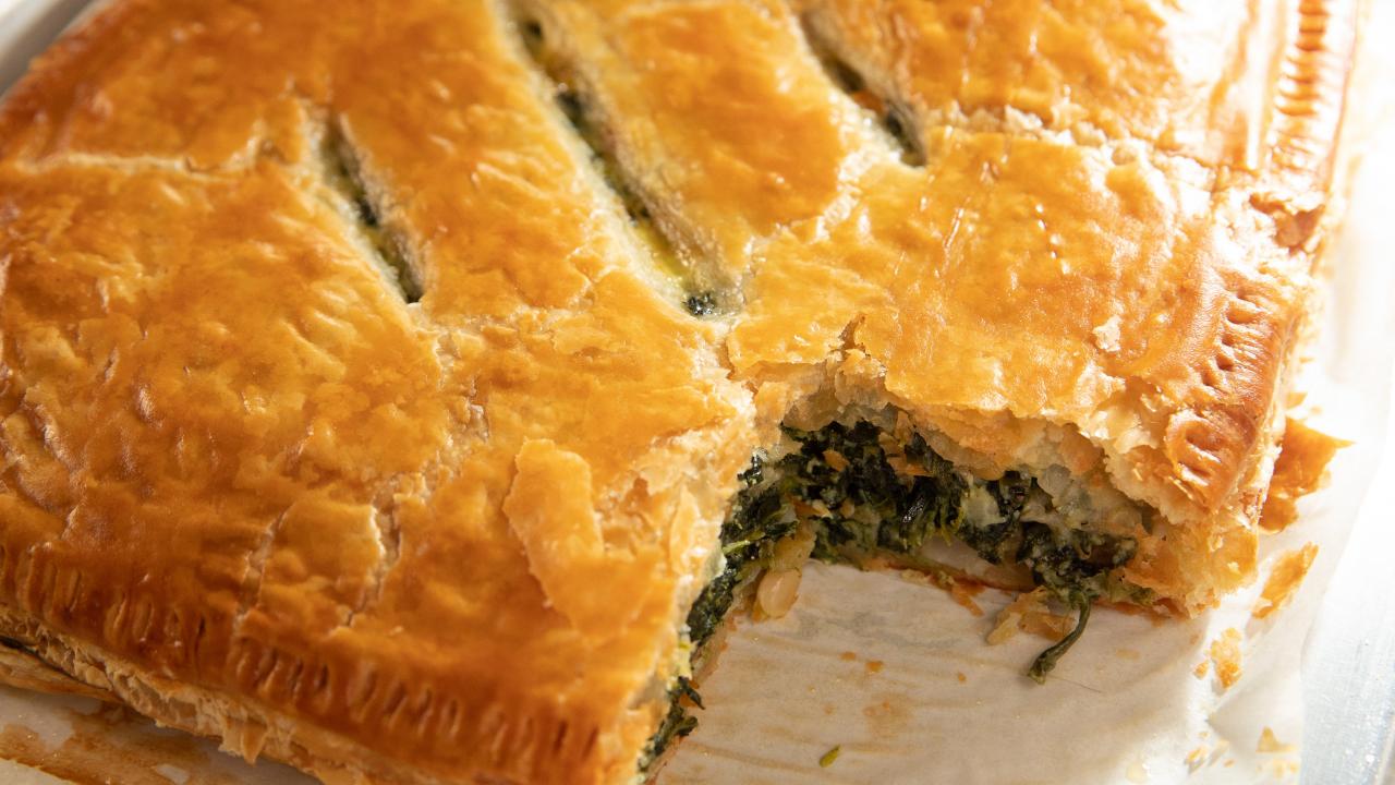 Ina's Spinach in Puff Pastry