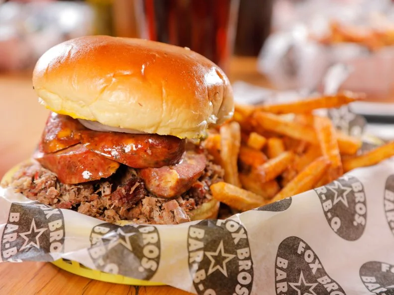 The Texacutioner as served at Fox Bros. Bar-B-Q in Atlanta, Georgia, as seen on DDD Nation, Special.