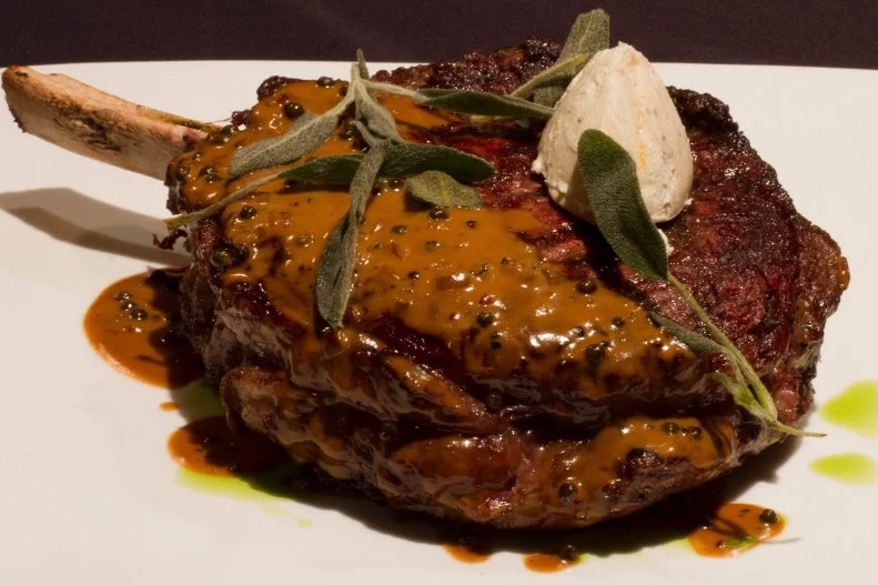 5A5 offers a Japanese-inspired take on the steakhouse with a menu that features lobster tempura, yuzu-vinaigrette-topped oysters and a selection of some of the best beef on the planet. A5 100% Miyazaki wagyu, the highest grade of beef that exists, is cut into ribeye, rib cap, filets and New York strips, with various truffle-infused accompaniments on the side. For those looking to save a little bit of cash, the upscale Financial District restaurant also serves Tajima F1 50 percent Japanese wagyu and 50 percent holstein in four- or eight-ounce New York strips or filets, as well as a selection of US certified angus and Australian kobe beef.