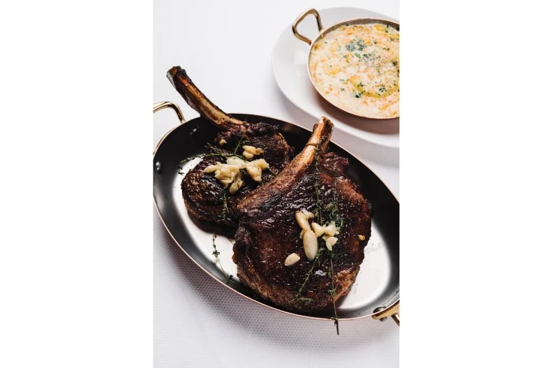 Set in the Battery of Atlanta, just steps from the Atlanta Braves’ ballpark, C. Ellet’s, by James Beard Foundation Award-winning chef Linton Hopkins offers a Southern take on the traditional steakhouse in homage to Hopkins’ grandfather, Charles Ellet. The expansive American menu features regional, carefully sourced beef that is aged in-house. Try the 35-day dry-aged Kansas City strip from Allen Brothers in Nebraska, as well as seafood towers and classic sides. There are more than 900 wines and a rotating cocktail list in both the upscale dining room and the laid-back bar.