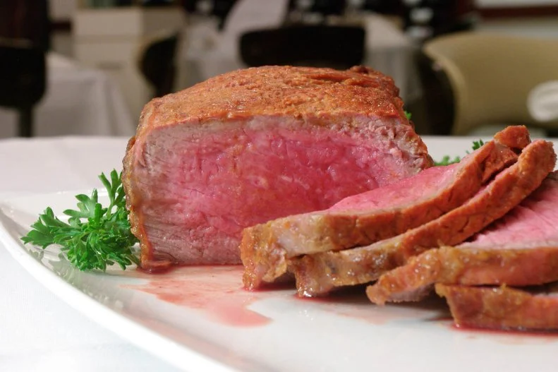 One of the few steakhouses in the country to have its own trademark steak, this third-generation family-run restaurant is home to the Silver Butter Knife Steak. The 28-ounce double strip sirloin for two was found to be so tender and flavorful by noted steak connoisseur Maurice C. Dreicer on his 1951 world tour, he presented restaurateur Art Murray with his prestigious “Silver Butter Knife.” The name stuck (and was eventually trademarked) making that hefty piece of meat the signature dish of the restaurant. It’s been hand-cut in-house by the same butcher since the early 1980s, and is still carved in front of guests seated at white linen-clothed tables.