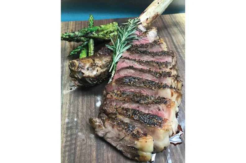 It’s a simple idea with profound results: source ingredients from the greater St. Louis area while supporting the local community and economy. That means mostly grass-fed beef, purchased from Creekstone Farms in Arkansas City, Kansas, and Rensing’s Farm in New Douglas, Illinois, fills the case of the attached butcher shop, which is trimmed down from whole animals on the premises. Its signature Butcher’s Cut (a.k.a. hanger steak) is seasoned with a house-made spice mix and special steak sauce, served with a side of garlic herb fries. The Block’s menu goes well beyond the steakhouse classics, but it regularly offers a rotating cast of steak specials straight from the butcher that bring in the locals time and time again.