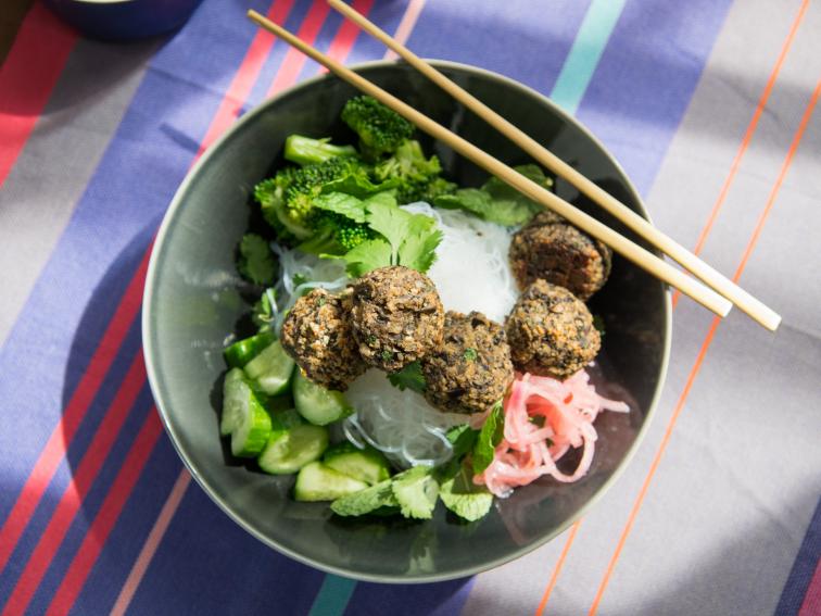 AsianStyle Eggplant "Meatballs" Recipe Katie Lee Biegel Food Network