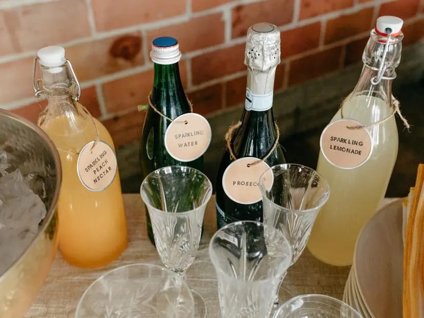 Molly Yeh's Baby Shower Bubbly Bar, as seen on Girl Meets Farm, Season 3.
