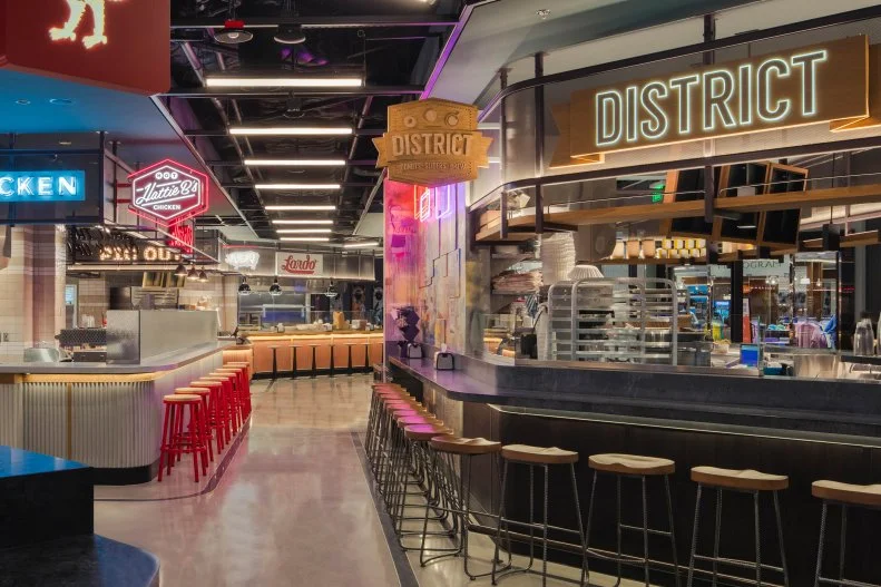 This food court-style space in the Cosmopolitan brings together some of the best fast-casual concepts from across the country in one space. Hattie B.’s serves Nashville’s famed hot chicken in all of its fiery splendor. Portland’s Lardo offers a menu of meaty pork sandos, and New Orleans-based District Donuts makes flavors like banana pudding and gooey oatmeal cream pie doughuts to pair with nitro cold brew and Vietnamese coffee. Visit the Tekka Bar for a hand roll — this counter, under the direction of local restaurateur Takashi Segawa, is the only one unique to Vegas.