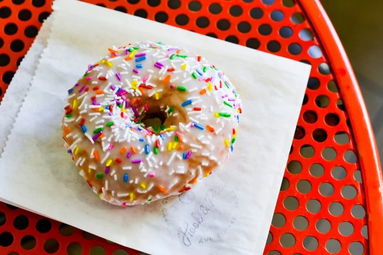 Tucked inside of the Mosaic Locale on State Street, Hook & Press offers Instagram-ready doughnuts made from scratch using high-quality ingredients. The combos are unlike most you’d see at your standard bakery. Head baker and owner John Burnett makes options like matcha-coconut, browned butter and sea salt, Meyer lemon and thyme, and Paloma (complete with a tequila-spiked glaze). Fleeting seasonal creations, like blood orange Creamsicle, keep customers coming back regularly.