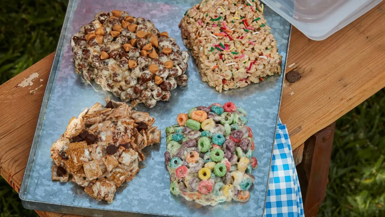 Camping Toasted Marshmallow Cereal Treats