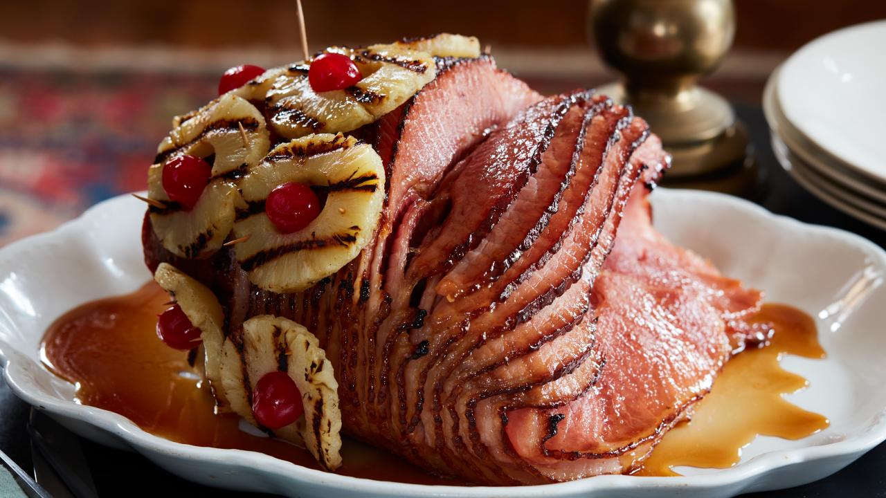 Grilled Christmas Ham