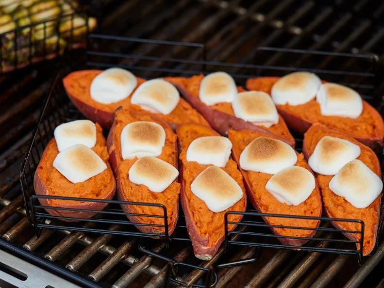 Food Network Kitchen’s Grilled Stuffed Sweet Potatoes.