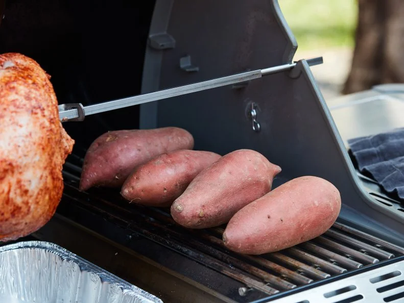 Food Network Kitchen’s Grilled Stuffed Sweet Potatoes.