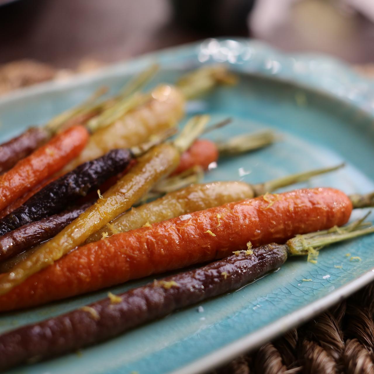 Honey-Roasted Rainbow Carrots Recipe, Valerie Bertinelli