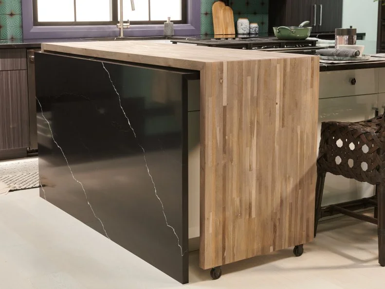 Butcher block, as seen on Food Network’s Fantasy Kitchen Sweepstakes 2019.