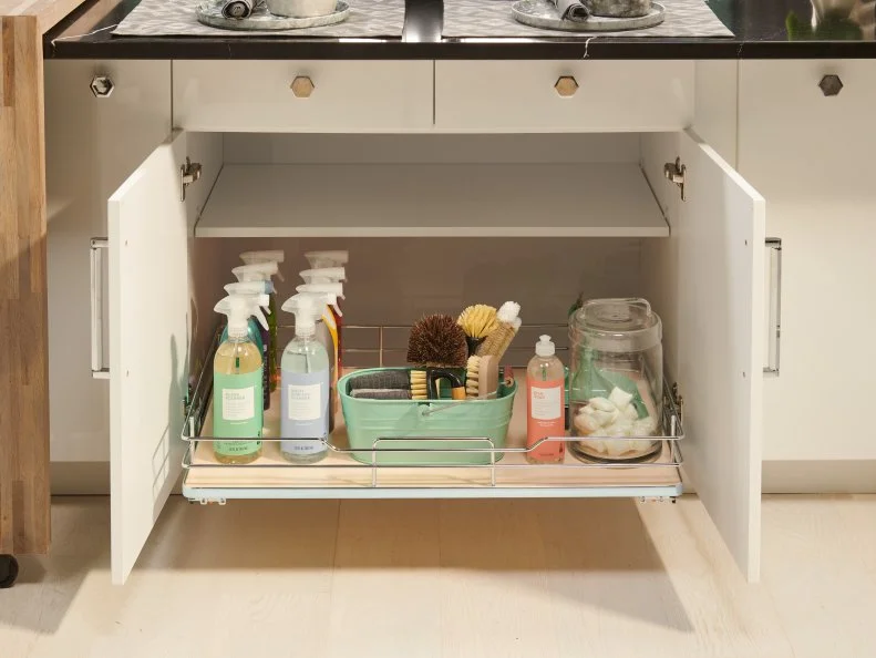 Cleaning drawer, as seen on Food Network’s Fantasy Kitchen Sweepstakes 2019.