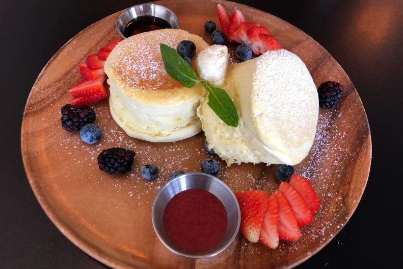 The gravity-defying soufflé pancakes served for breakfast and brunch at Thai restaurant Derm  require patience. They may take about 30 minutes to arrive at your table, but rest assured, they will be Instagram-ready when they do. For $13 you can personally partake in the Japanese-style pancake phenomenon currently dominating social media. The pancakes are served with homemade strawberry sauce and mixed berries or with bananas, walnuts and vanilla-caramel sauce.