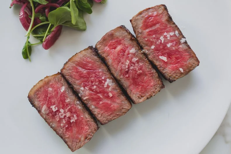 These days, people want to know where their food comes from, including their steaks. Plenty of steakhouses will tell you their meat supplier, but it's a rare restaurant knows its cows by name. Barclay Prime in Philadelphia can tell you the date of birth, name, family and weight of each cow. Naturally they offer plenty of prime dry-aged options, but the most-decadent of the lot are the wagyu options, available in an American eight-ounce filet from Snake River Farms, or two A5 Japanese wagyu offerings: a New York strip for $125 or ribeye for $195.