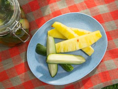 Katie Lee makes Simple Quick Pickles and Pickled Pineapples, as seen on Food Network's The Kitchen  Season 14.