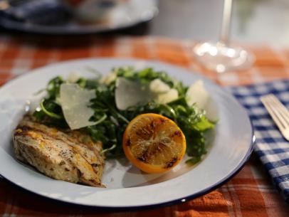 Grilled Chicken Breasts with Arugula as seen on Valerie's Home Cooking, Season 9.