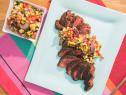 Geoffrey Zakarian makes Grilled Hanger Steak with Grilled Salsa, as seen on Food Network's The Kitchen